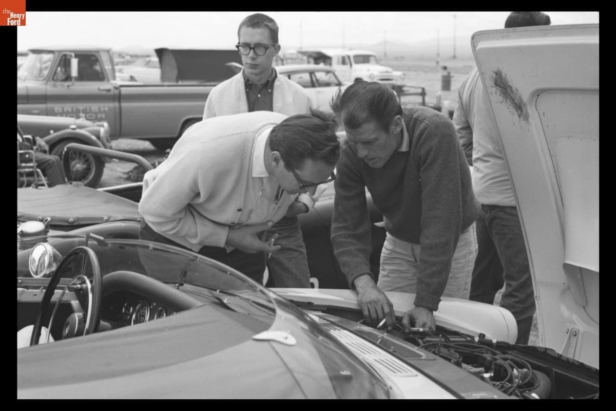 Sunbeam Tiger Driven by Lew Spencer at SCCA Divisional Race, Tucson, Arizona, April 1964