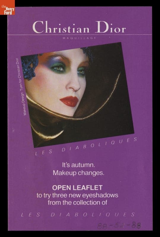  for Christian Dior Makeup, "It's Autumn Makeup Changes," October 1986