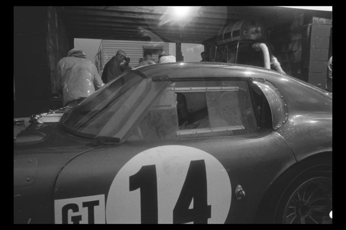 Shelby Cobra Daytona Coupe Driven by Bob Johnson and Tom Payne at the 12 Hours of Sebring Race, March 27, 1965