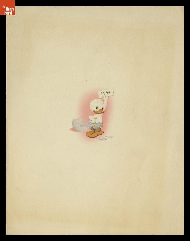 Greeting Card, "Season's Greetings from Walt Disney & Staff," 1943-1944