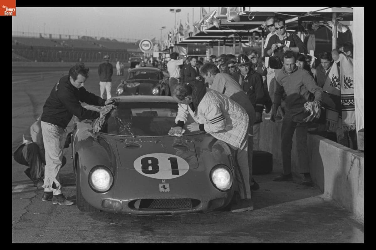 Ferrari 250 LM Driven by David Piper and Masten Gregory at 24 Hours of Daytona Race, February 1968