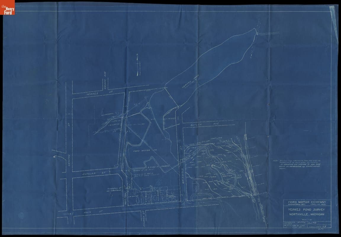 "Yerkes Pond Survey, Northville, Michigan," 1926