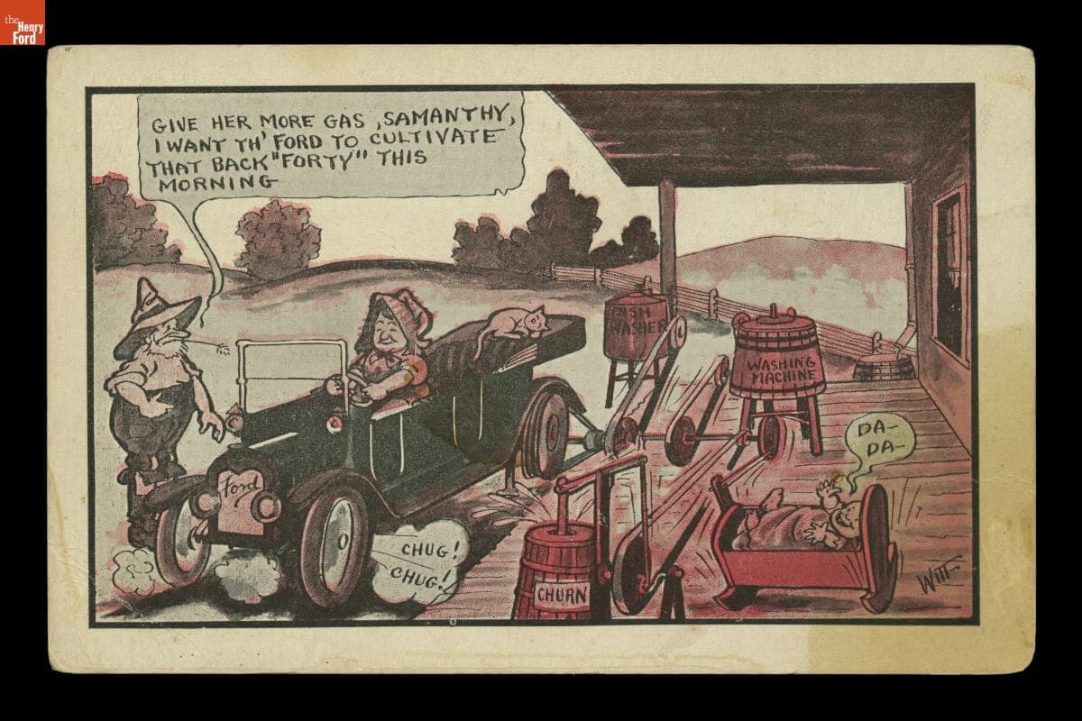 Postcard, "Let Lizzie Do It!" circa 1915