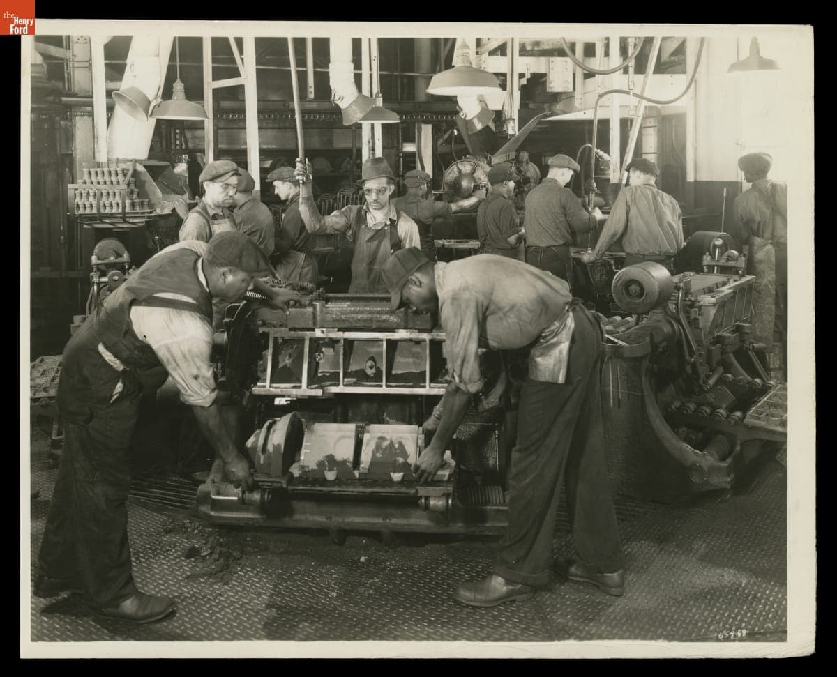 Foundry Workers at Ford Rouge Plant, April 28, 1936