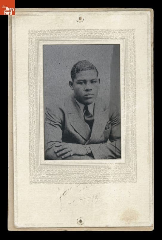 Tintype of Joe Louis, Taken at the Greenfield Village Tintype Studio, 1935