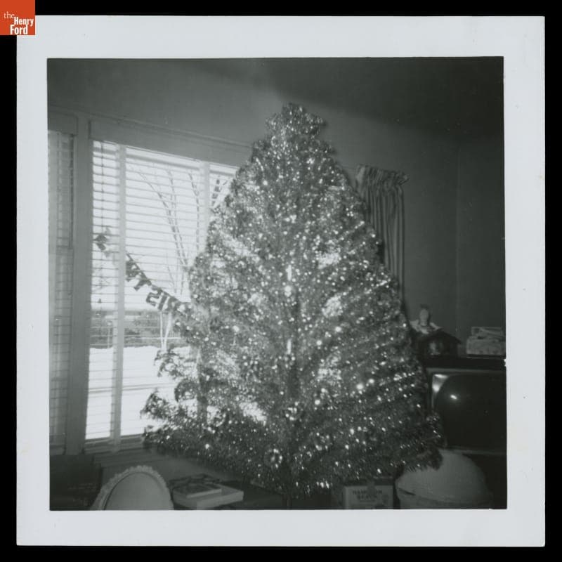 Aluminum Christmas Tree at a Living Room Window, December 1962