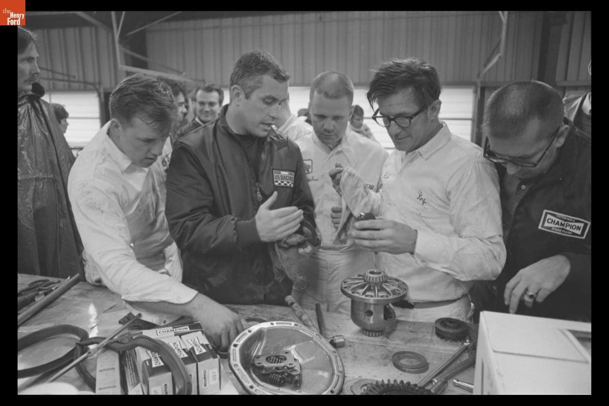 Preparing for Wolverine Trans-Am, Brooklyn, Michigan, May 1969