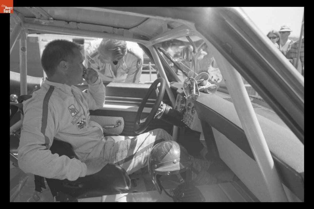 Mark Donohue in Chevrolet Camaro at Laguna Seca Trans-Am Race, August 1969