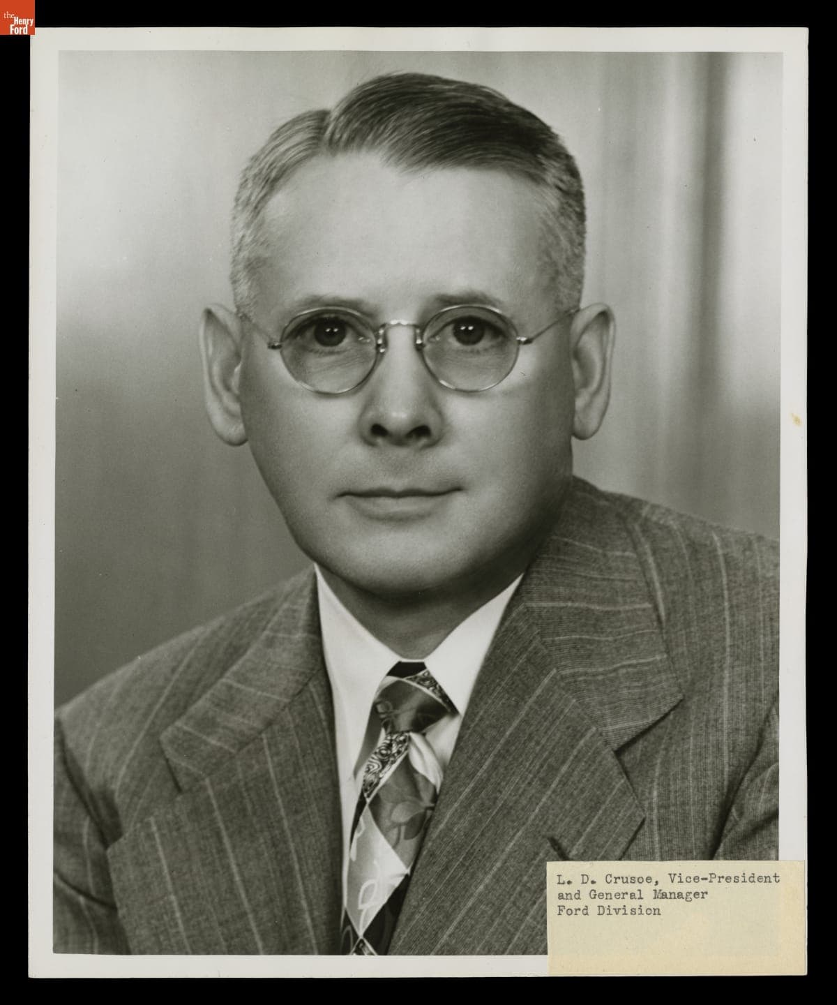 Ford Motor Company Executive Lewis D. Crusoe, August 1948
