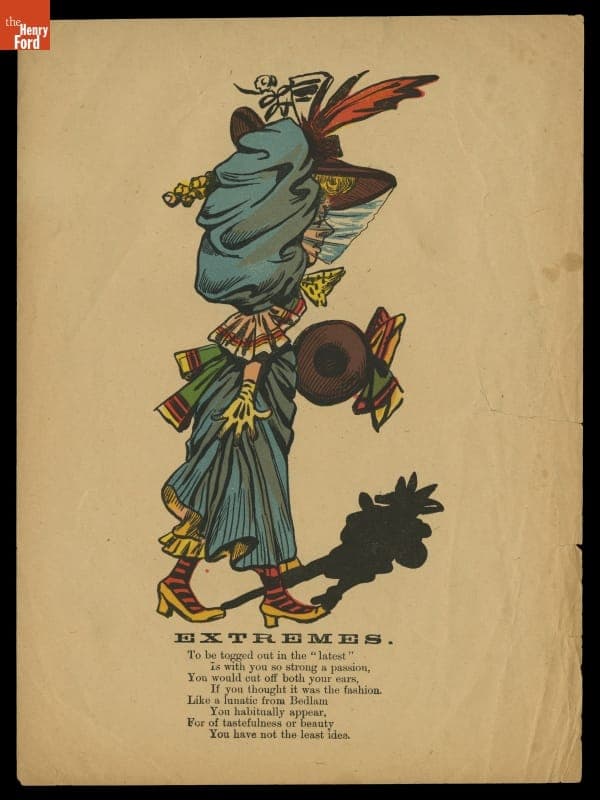 Comic Valentine, "Extremes," circa 1890