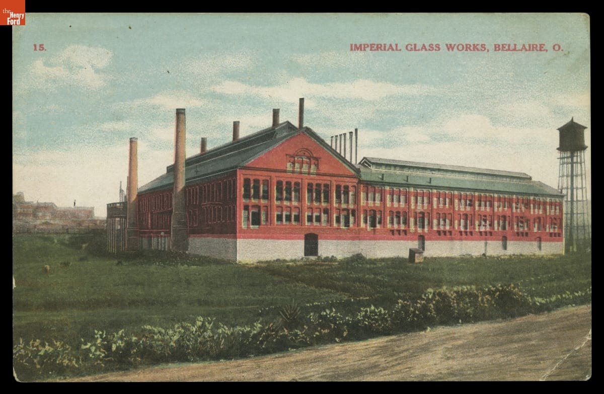 Imperial Glass Works, Bellaire, Ohio, circa 1909