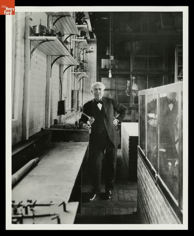 Thomas Edison in the West Orange Laboratory, circa 1910