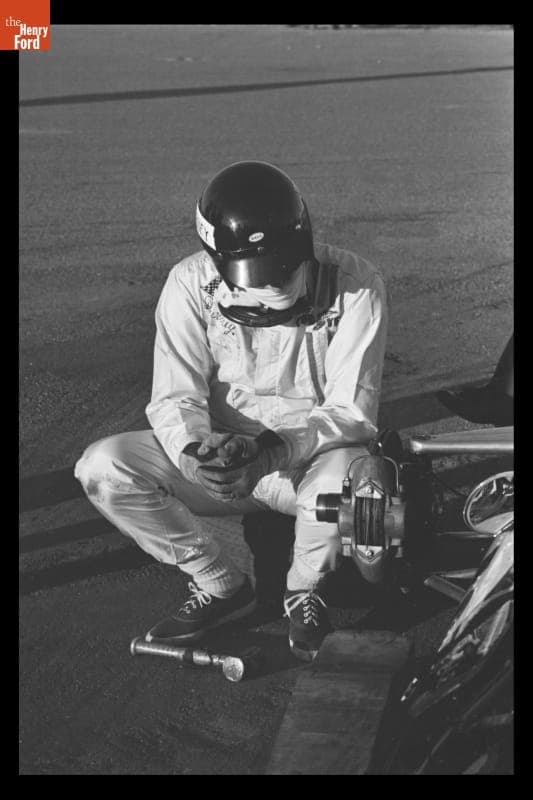 Dan Gurney at Rex Mays Riverside 300, November 1967