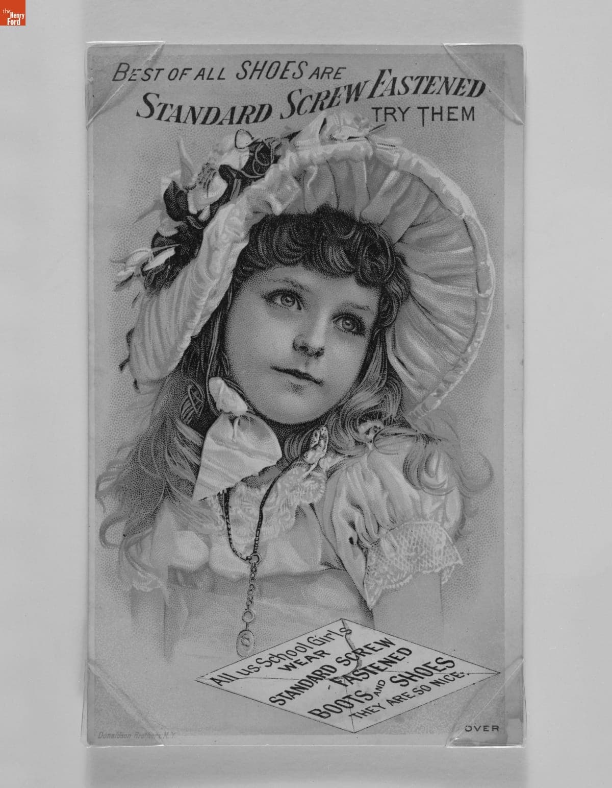 Trade Card for Standard Screw Shoe Fasteners, 1870-1900