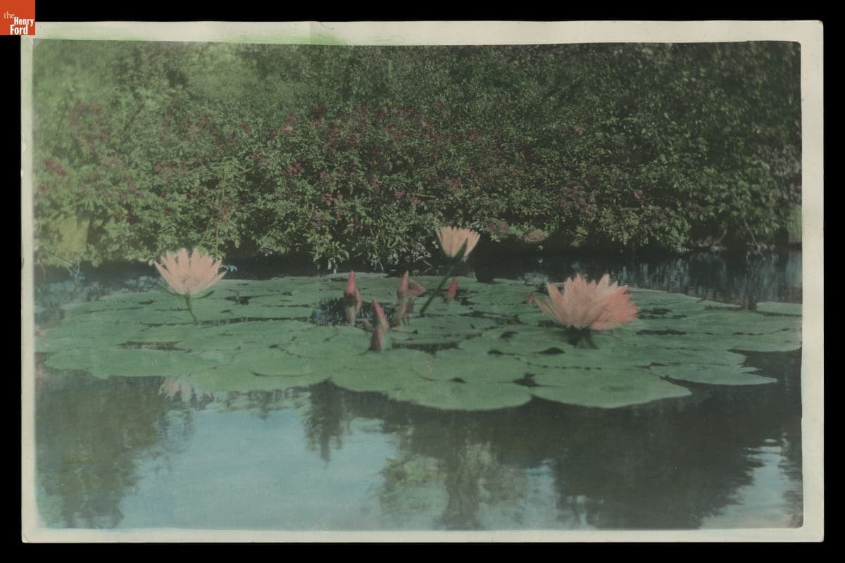 English Garden at Fair Lane Estate, Dearborn, Michigan, circa 1950
