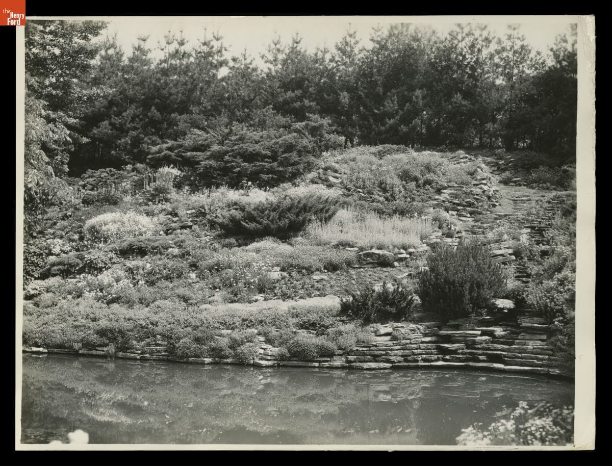 Rock Garden at Fair Lane Estate, Dearborn, Michigan, June 1929