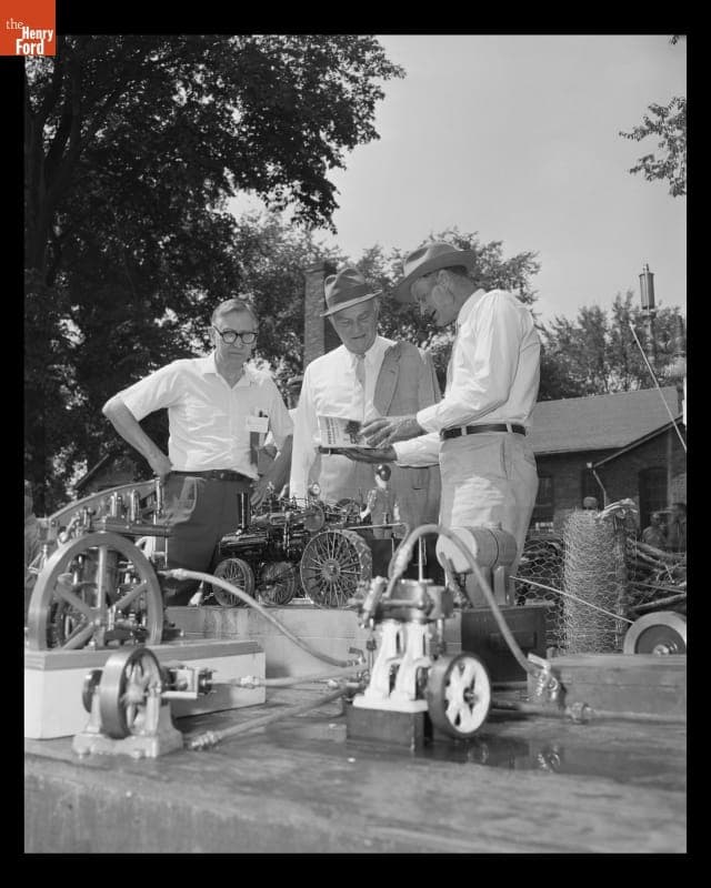 Edgar Bergen at an Early Engine Club Meeting in Greenfield Village, August 20, 1966