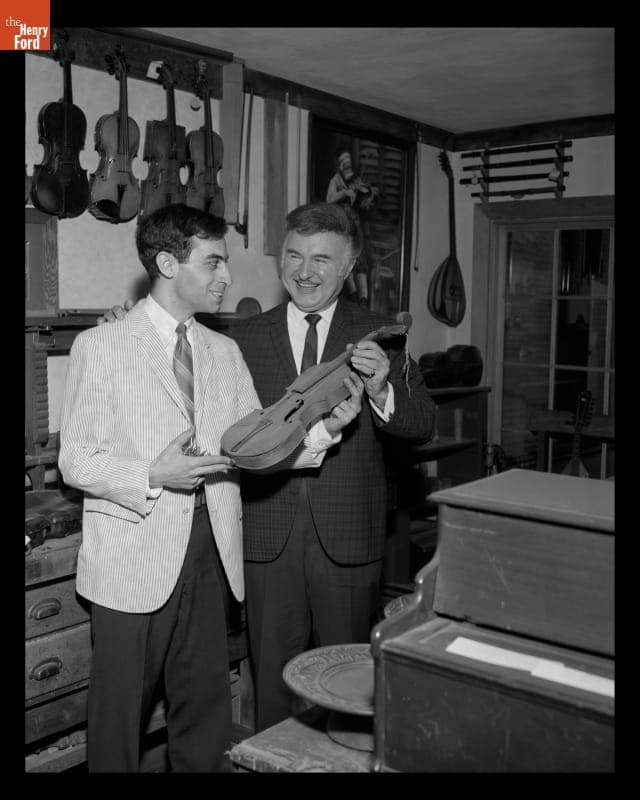 George Liberace Visiting Henry Ford Museum's "Street of Shops," March 20, 1969