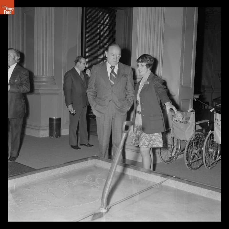 Bob Hope Visiting Henry Ford Museum, January 18, 1974