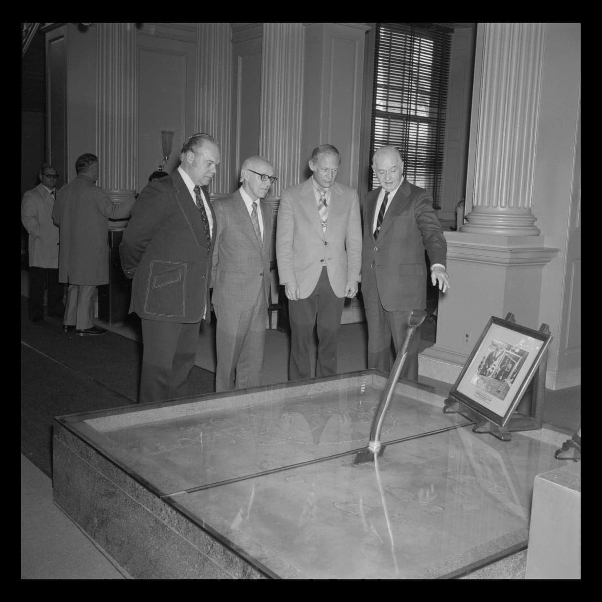 Buzz Aldrin with Museum Staff during a Visit to Henry Ford Museum, March 19, 1976
