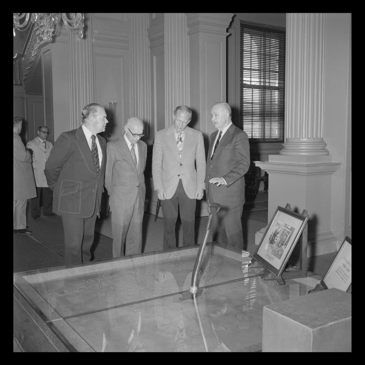 Buzz Aldrin with Museum Staff during a Visit to Henry Ford Museum, March 19, 1976