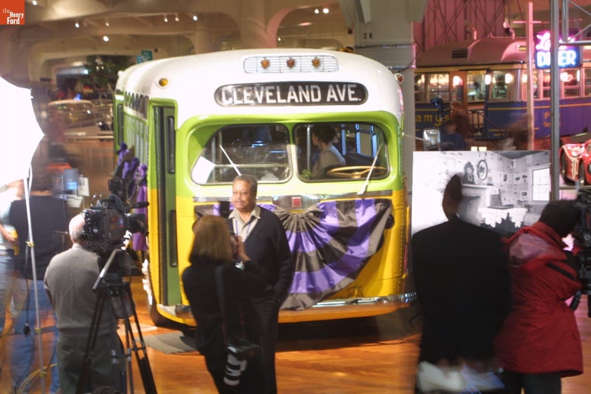 Rosa Parks Bus in Henry Ford Museum, Special Exhibit Marking Rosa Parks' Death, October 2005