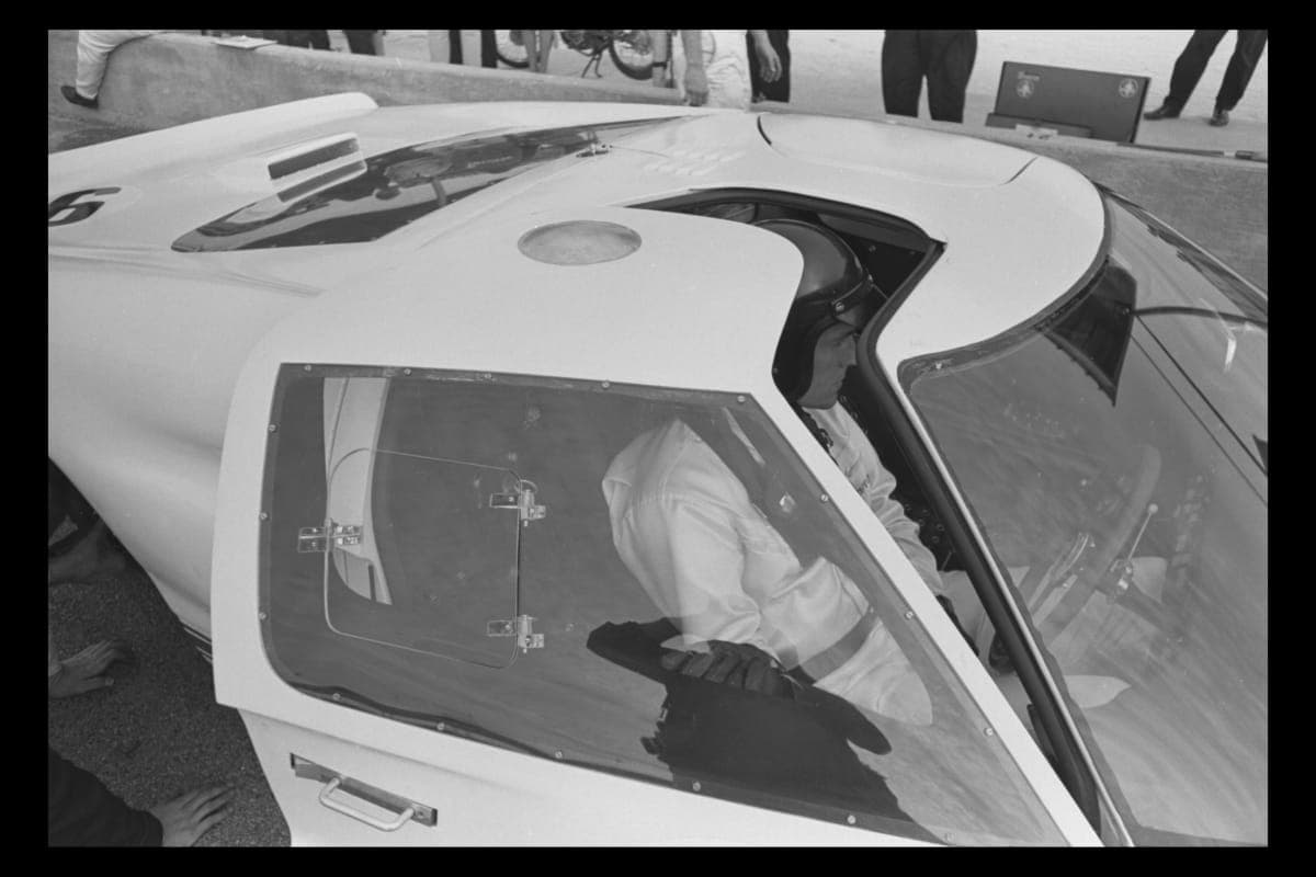 Dan Gurney in Ford GT40 Mark II at the Daytona 24 Hour Continental Race, February 1966