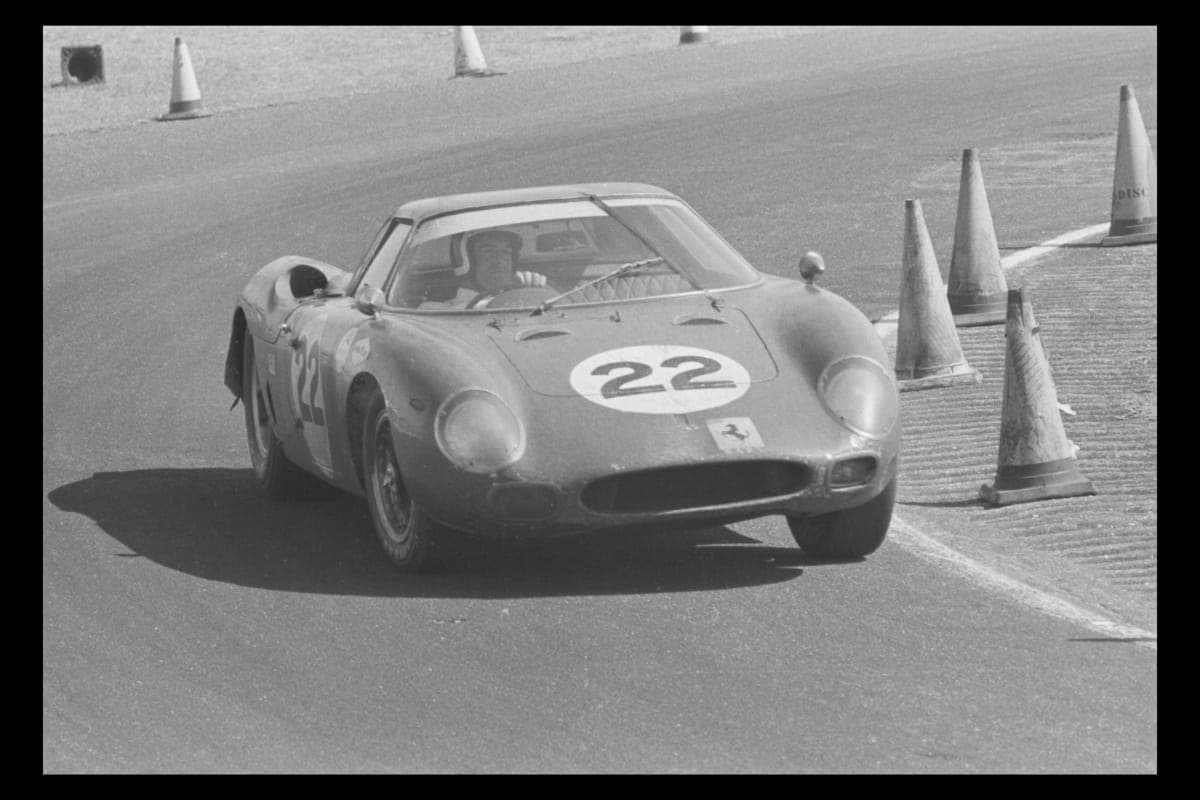 Ferrari 250 LM Driven by Jochen Rindt and Bob Bondurant at the Daytona 24 Hour Continental Race, February 1966