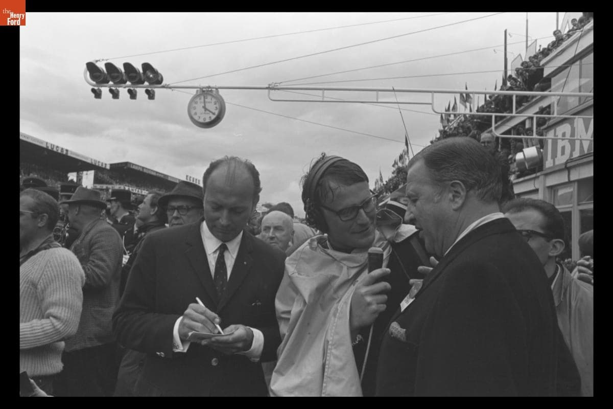 Henry Ford II at the 24 Heures du Mans (24 Hours of Le Mans) Race, June 1966
