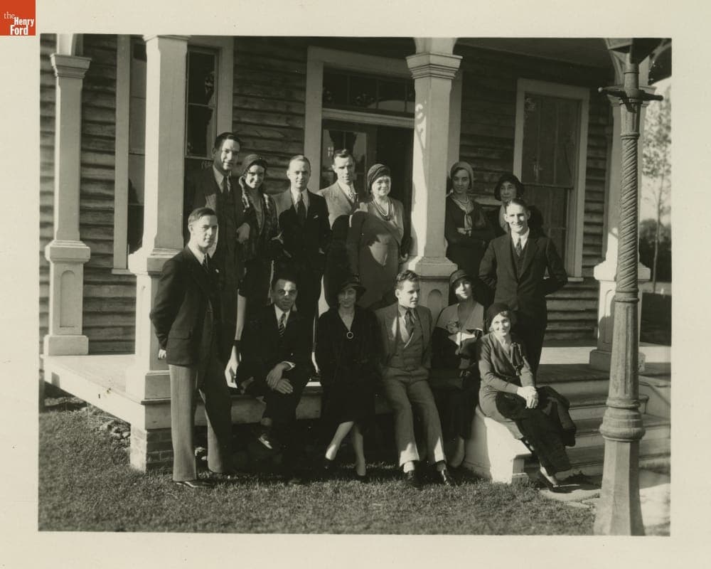 Phillips Lord ("Seth Parker") and Fellow Actors Visiting Greenfield Village, October 21, 1931