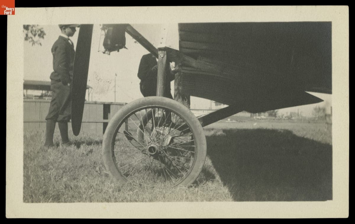 Katherine Stinson's Laird Biplane at the Tri-State Fair, October 1916