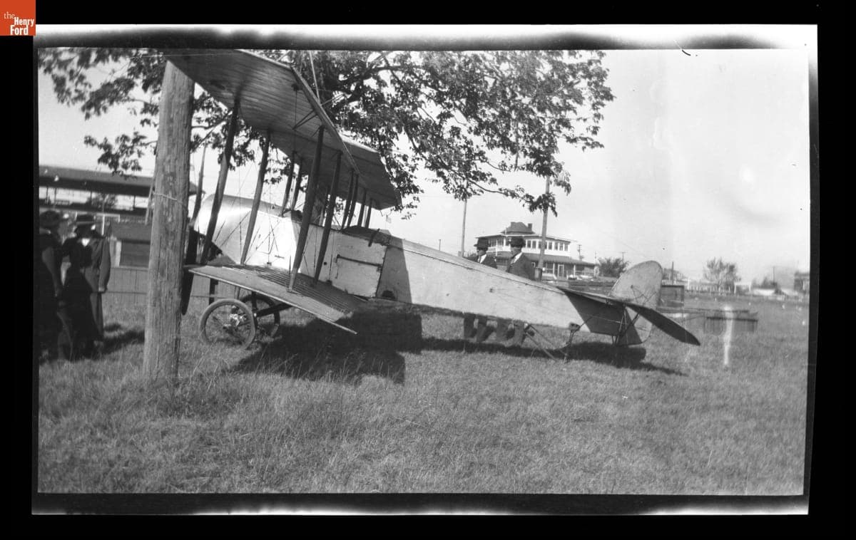 Katherine Stinson's Laird Biplane at the Tri-State Fair, October 1916
