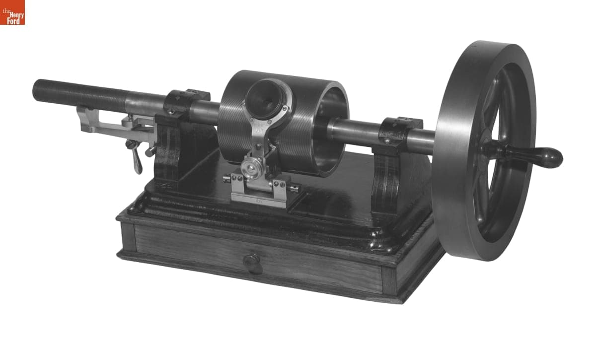 S. Bergmann & Company Tinfoil Phonograph, Used to Entertain Miners at the Betts Cove Mine, 1878