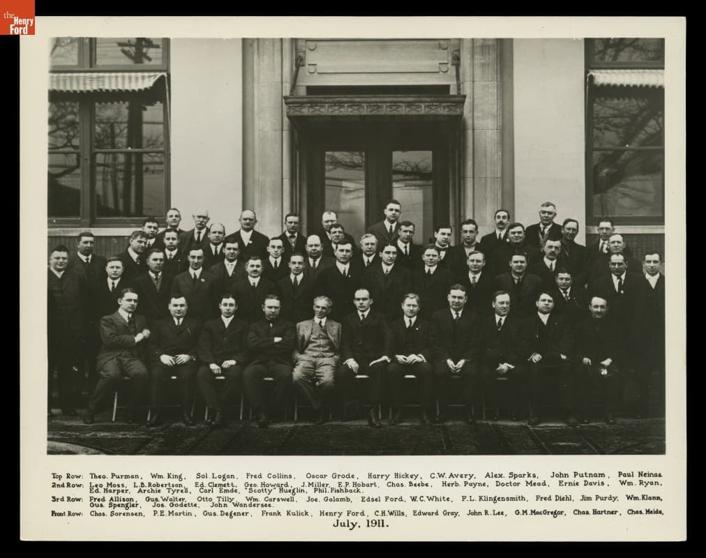 Henry Ford, Edsel Ford, and Ford Motor Company Executives, July 1911