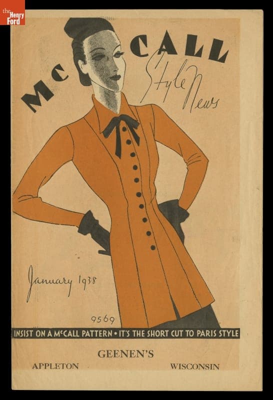 McCall Style News for January 1938