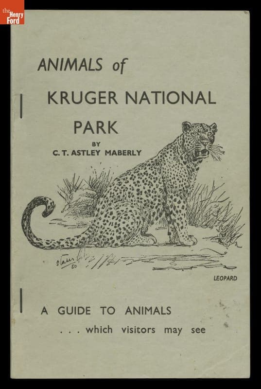 Animals of Kruger National Park, a Guide to Animals Which Visitors May See, 1951