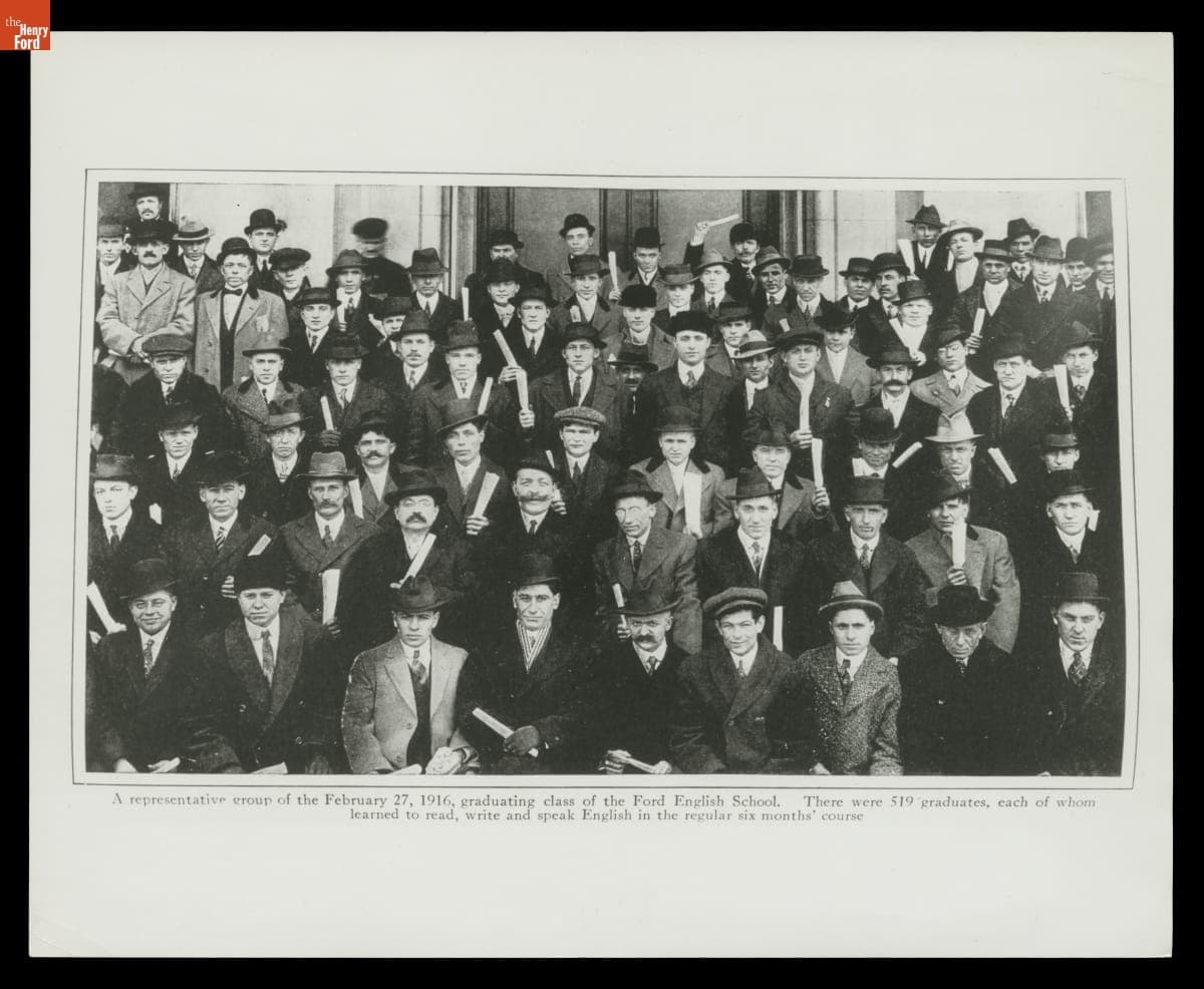 Graduating Class of the Ford English School, February 1916