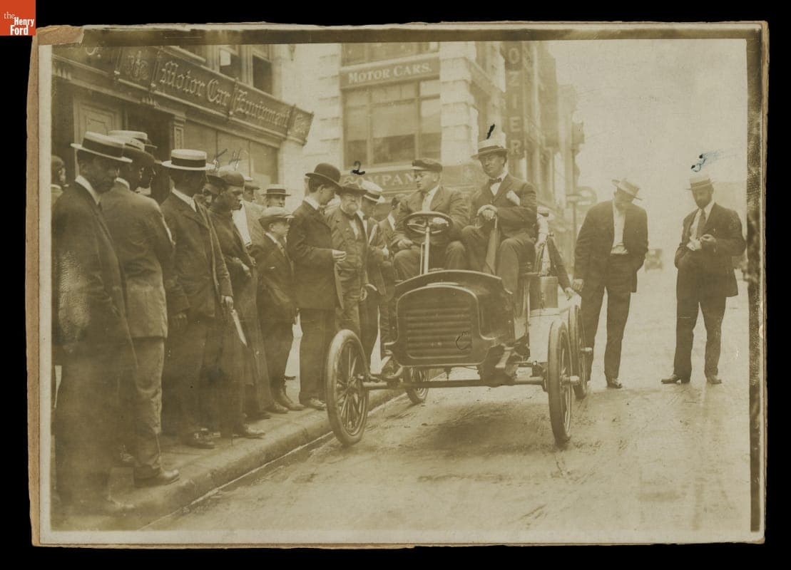 Court-Ordered Automobile Test for the Selden Patent Suit, 1907, "Between 54th and 55th on Broadway"