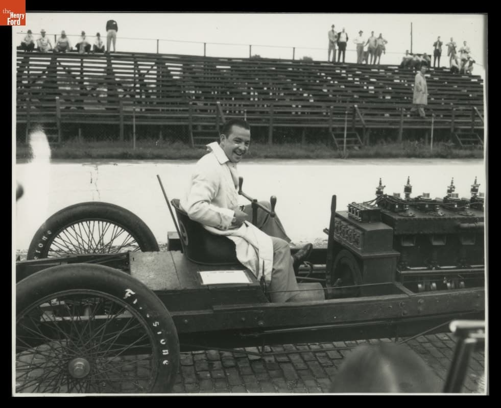 William Clay Ford with Ford "999" Racer at Indianapolis 500, May 1953