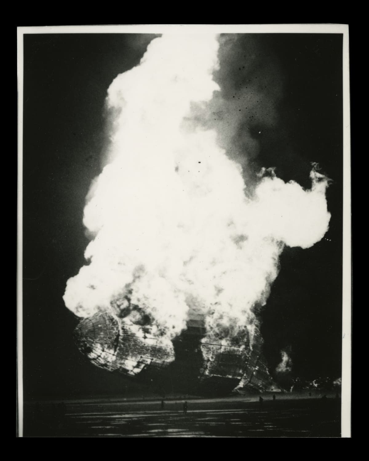 Airship "Hindenburg" Disaster, Naval Air Station Lakehurst in Manchester Township, New Jersey, May 6, 1937