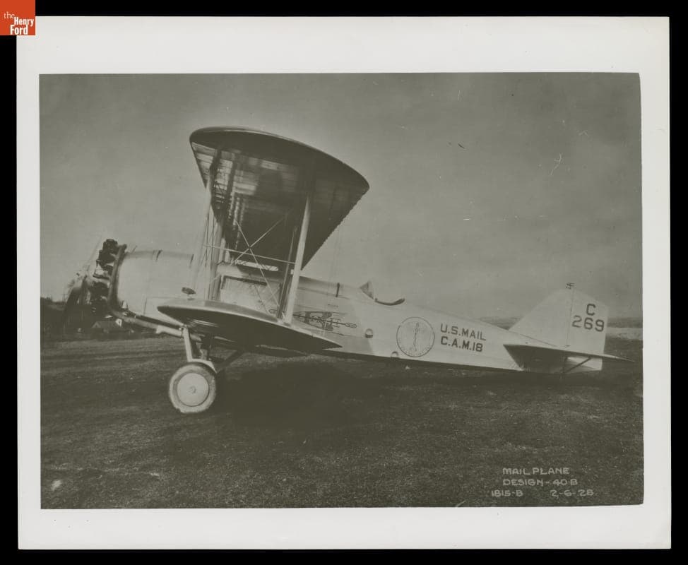 Boeing Airplane for the CAM-18 Chicago to San Francisco Air Mail Route, February 6, 1928