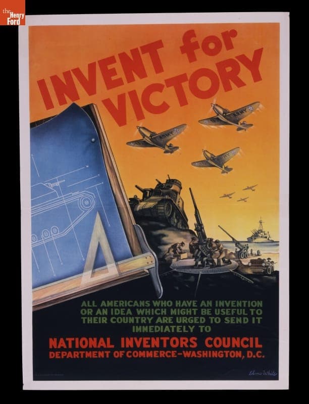 World War II Poster, "Invent for Victory," circa 1944