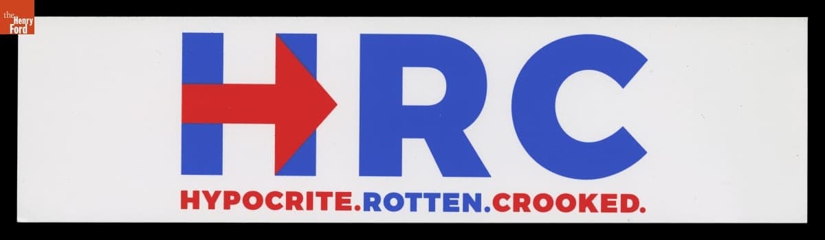 Donald Trump Campaign Bumper Sticker, 2016