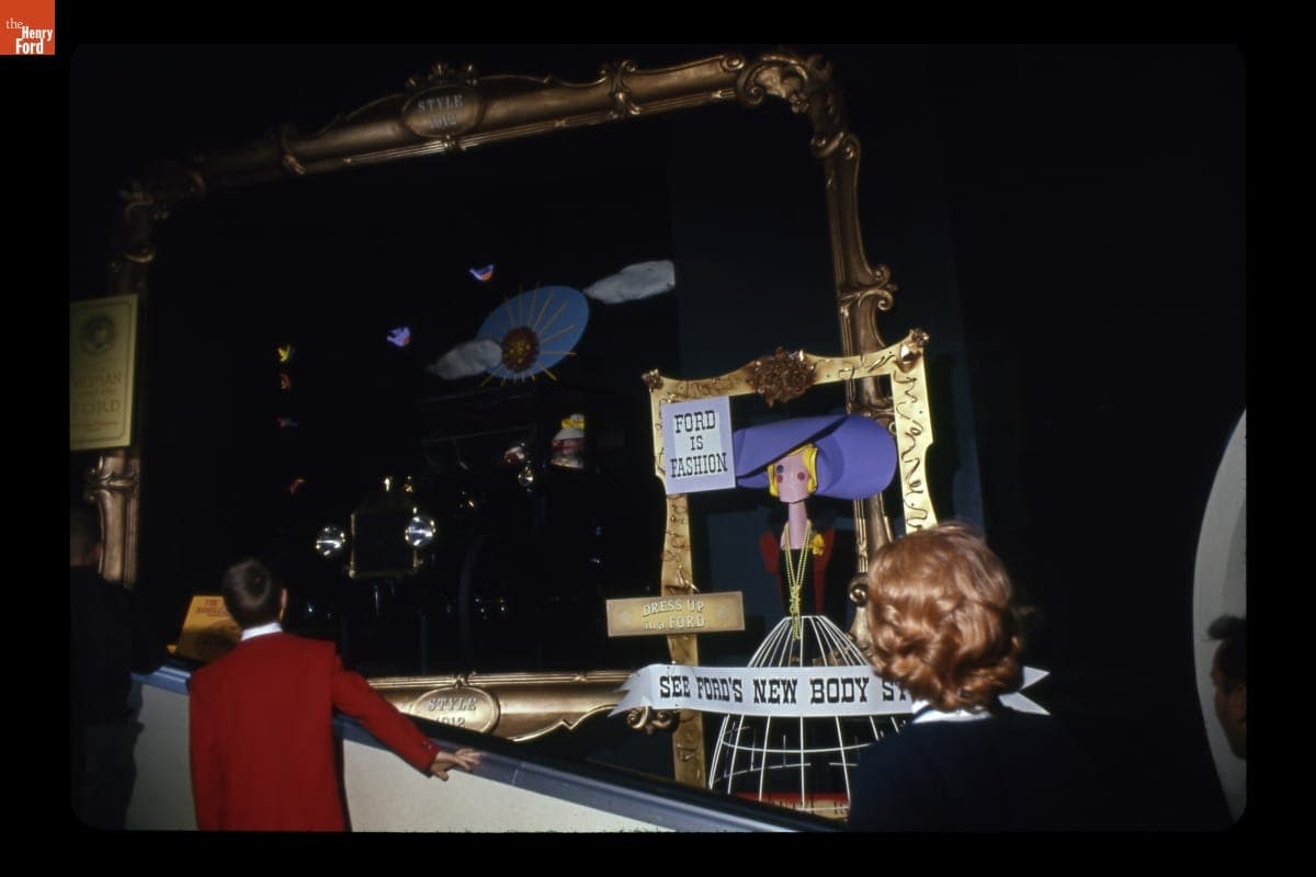 "Style" Display on the Ramp to the "Magic Skyway" Ride in the Ford Wonder Rotunda at the New York World's Fair, 1964-1965