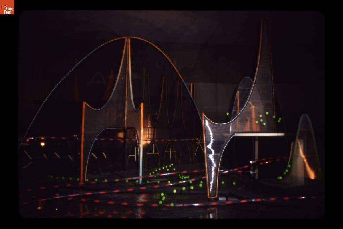 "Space City" Scene on the "Magic Skyway" Ride in the Ford Wonder Rotunda at the New York World's Fair, 1964-1965