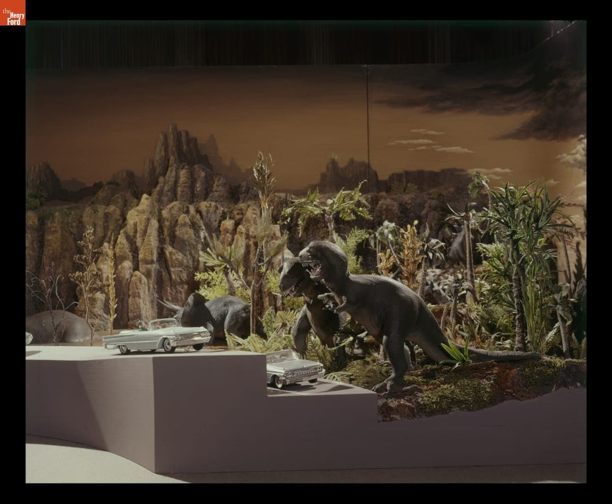 Model of Primeval Earth Diorama in the Magic Skyway Ride, Ford Pavilion, 1964-1965 New York World's Fair