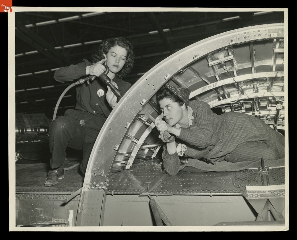 Women Workers at Ford Motor Company Willow Run Bomber Plant, 1943