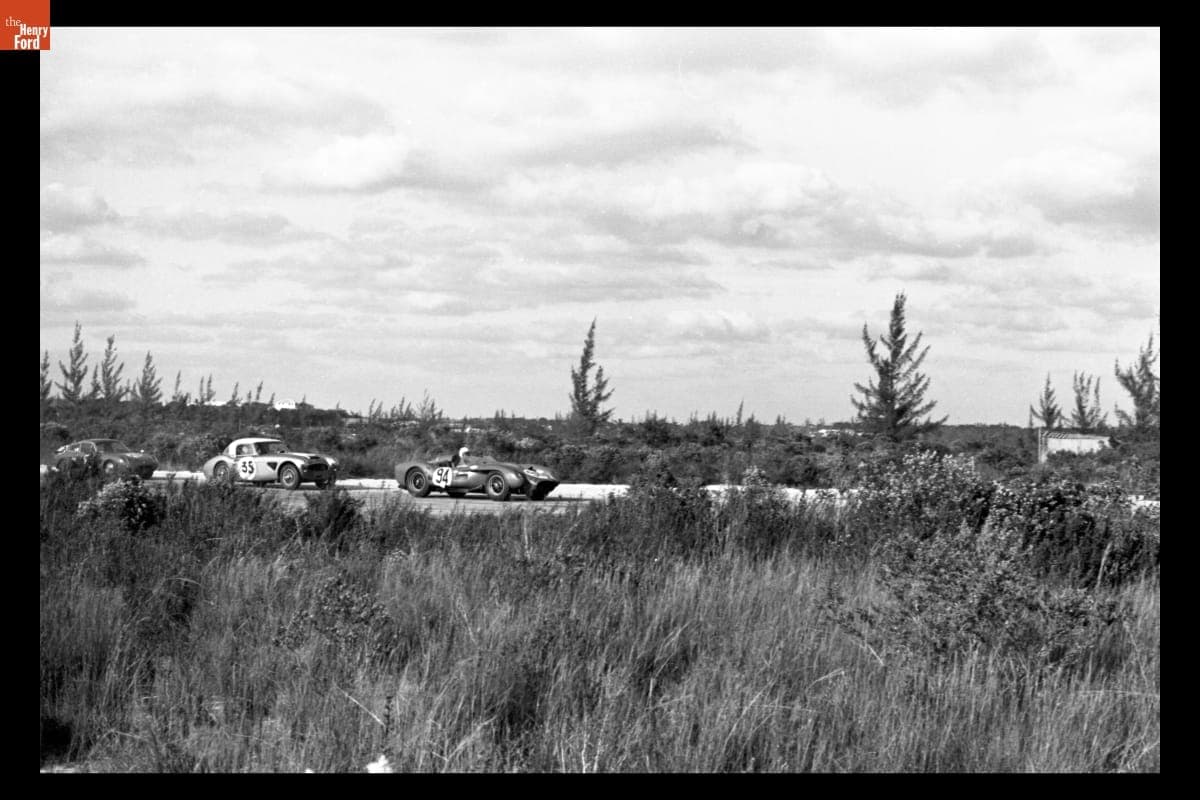 Austin-Healey Racecars at the 10th Annual International Bahamas Speed Weeks, Nassau, December 1963