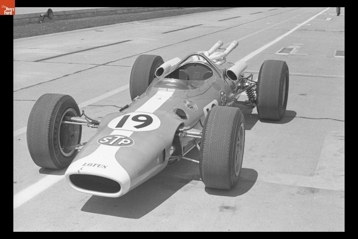 Lotus-Ford Race Car Driven by Jim Clark at Indianapolis 500, May 1966