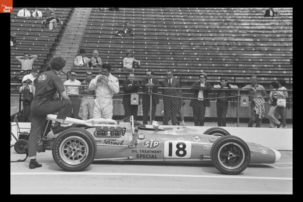 Lotus-Ford Race Car Driven by Al Unser at Indianapolis 500, May 1966